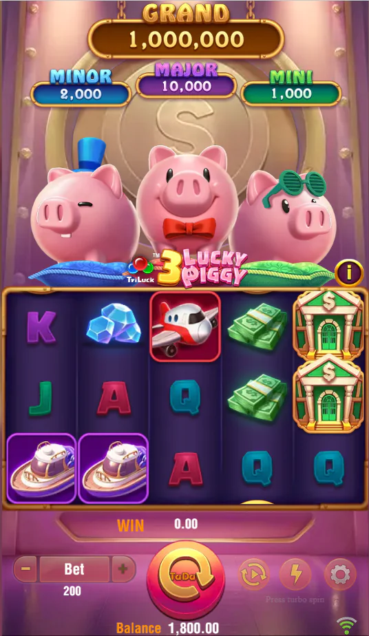 3 Lucky Piggy